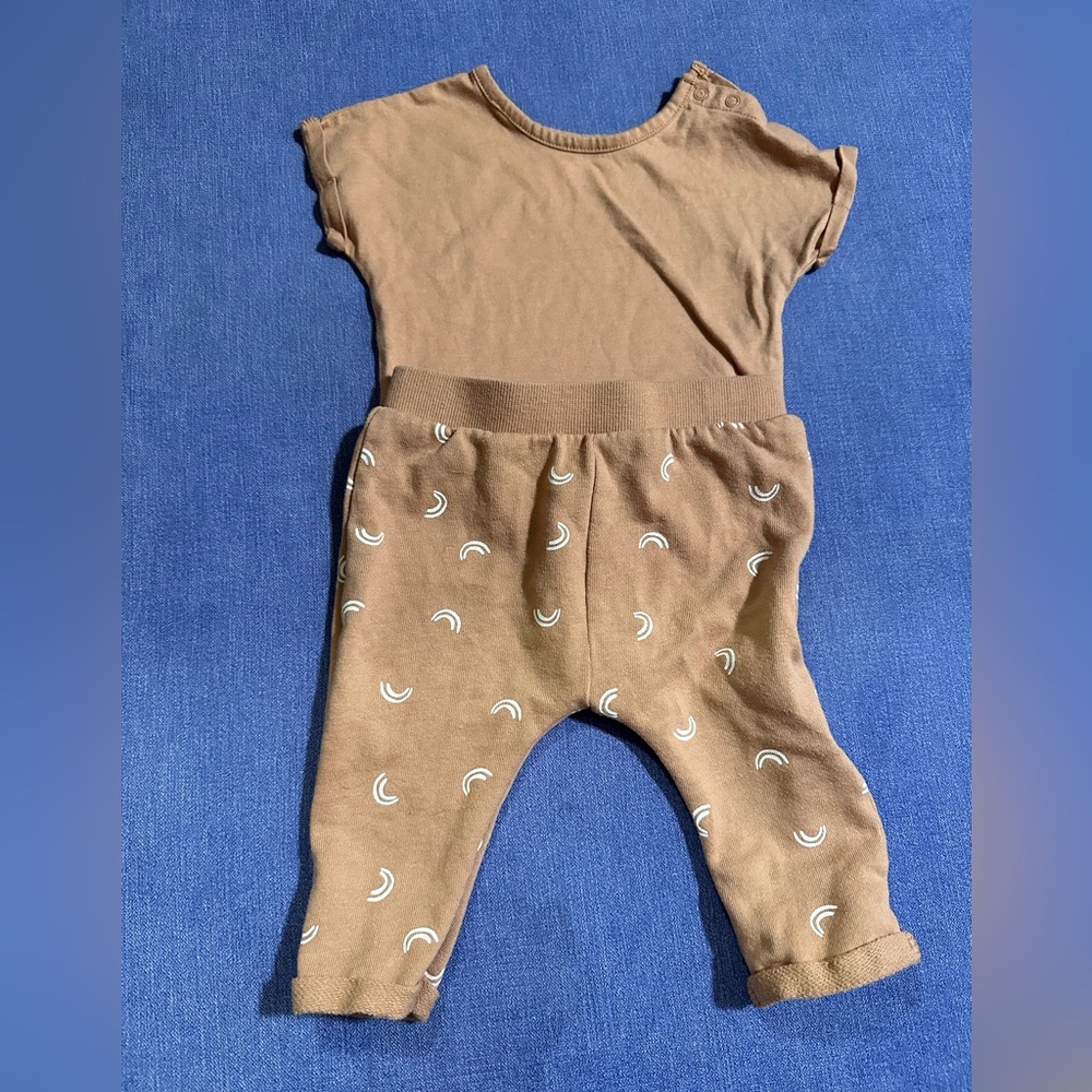 Grayson Mini Matching Set Neutral Rainbow Outfit Size 0-3 Months